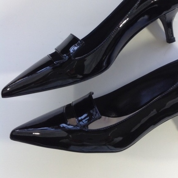 New DELMAN classic black patent pumps 5.5 - Picture 5 of 6